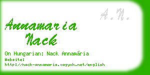 annamaria nack business card